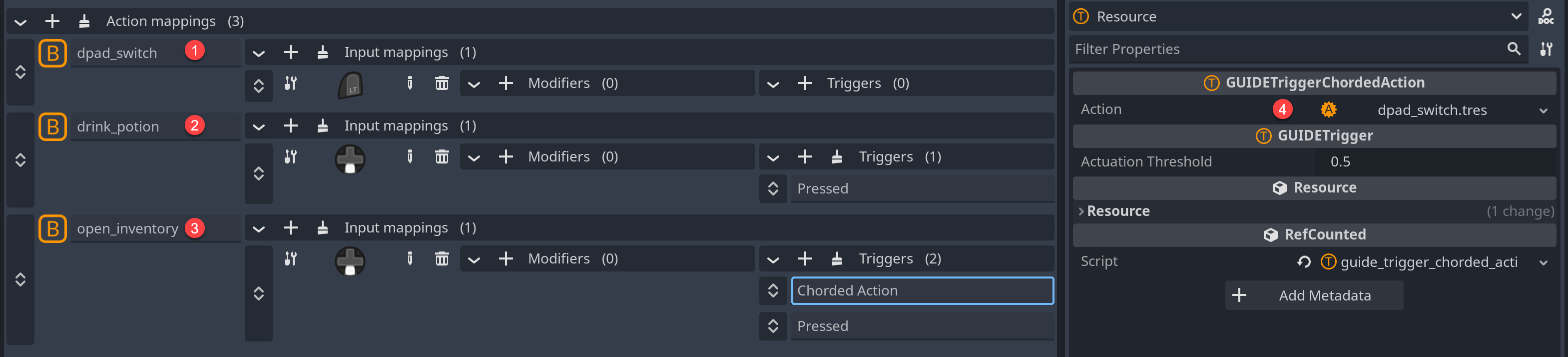 Chorded Action Example