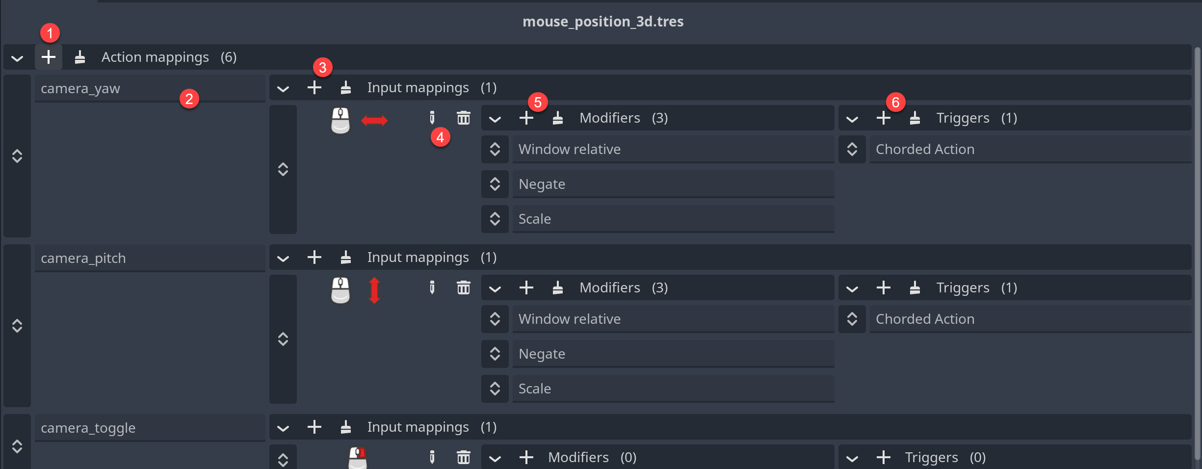 Mapping context editor